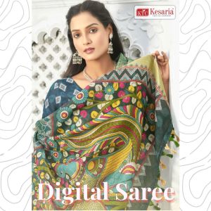 Digital Printed Saree