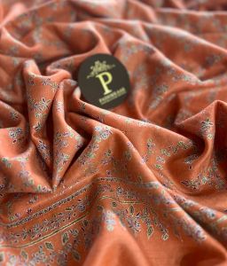 Coloured threads Pashmina Shawl with intricate sozni work
