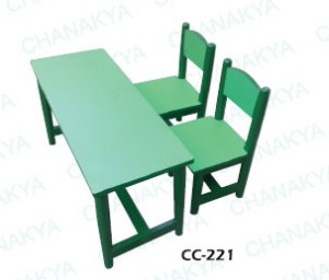 Wooden Table and Chair 2 Seater