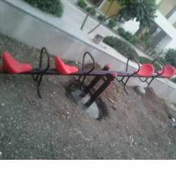 Astrokidz Kids 4 Seater Playground Seesaw