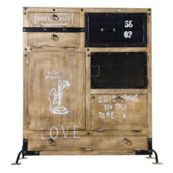 Wooden and Iron Cabinet Handicrafts