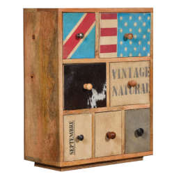 Multicolour Wooden Cabinet Handicrafts