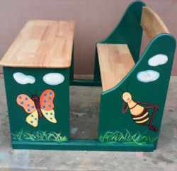 Preschool Wooden Double Desk