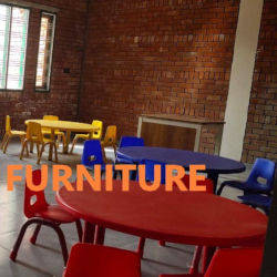 Kids School Classroom Round Table with Chairs