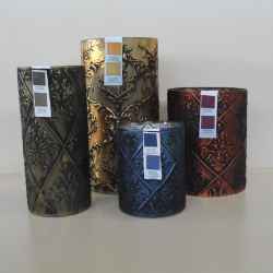 Cylindrical Shape Glass Candle Votve