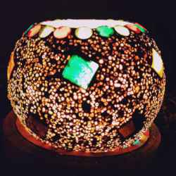 Mosaic Glass Handicrafts Candle Votive Holder