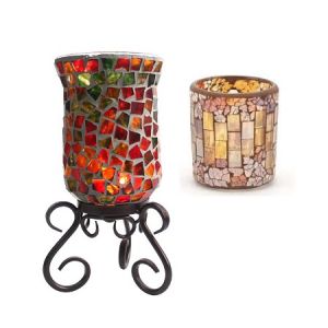 Mosaic Votive Candle Holder