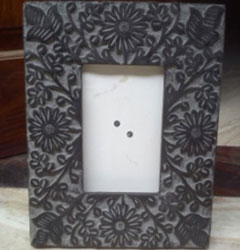 Black Floral Artwork Photo Frame