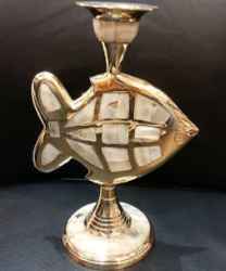 Fish Shape Brass Candle Holder