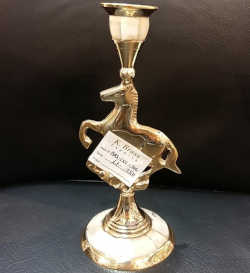 Horse Shape Brass Candle Holder