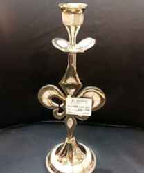 Brass Single Candle Stand with MOP