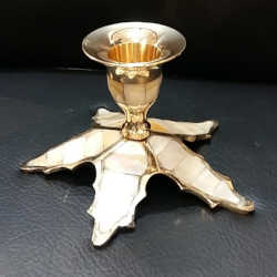 Flower Shape Brass Candle Holder