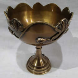 Standing Brass Antique Bowl
