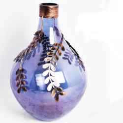 Grey Luster Flower Vase