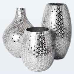 Glass Mosaic Flower Vase