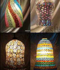 Designer Mosaic Hanging Lamp