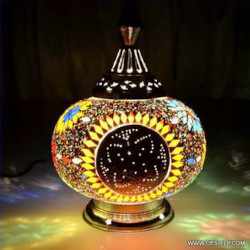 Moroccan Glass Mosaic Table Lamp in 