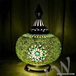 Moroccan Handmade Glass Mosaic Table Lamp